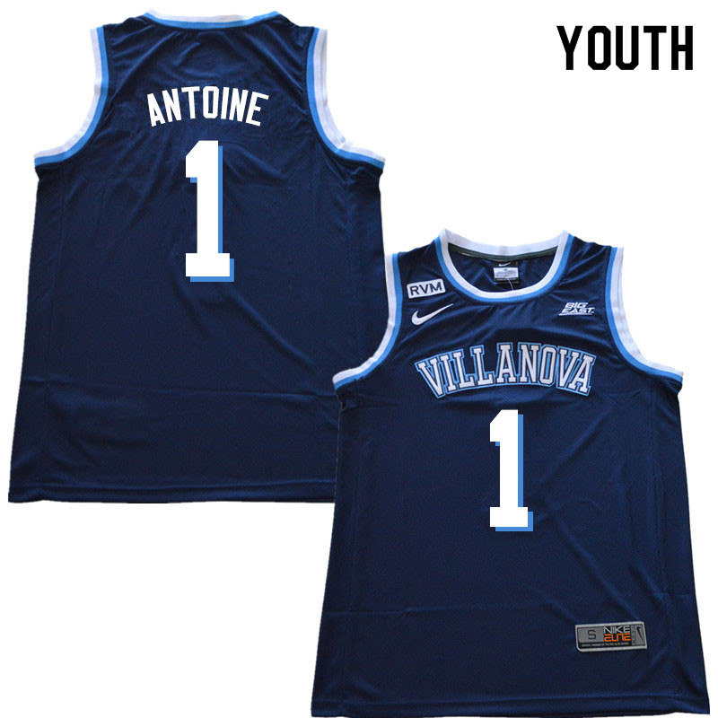 2019 Youth #1 Bryan Antoine Villanova Wildcats College Basketball Jerseys Sale-Navy